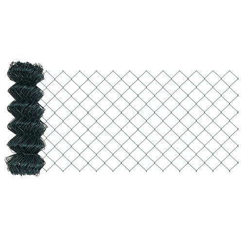 Berkfield Chain Link Fence Green 1
