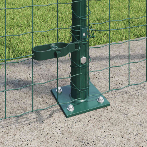 Berkfield Fence Post 7 pcs Green Steel 2