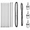 Berkfield Fence Post 7 pcs Grey Steel 5