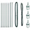 Berkfield Fence Post 7 pcs Green Steel 5