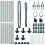 Berkfield Fence Post 7 pcs Green Steel 6