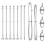 Berkfield Fence Post 7 pcs Silver Steel 5