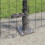 Berkfield Fence Post 7 pcs Grey Steel 3