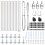 Berkfield Fence Post 13 pcs Silver Steel 6