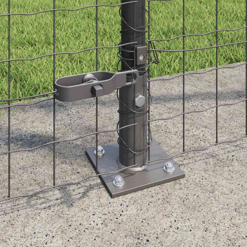 Berkfield Fence Post 13 pcs Grey Steel 2