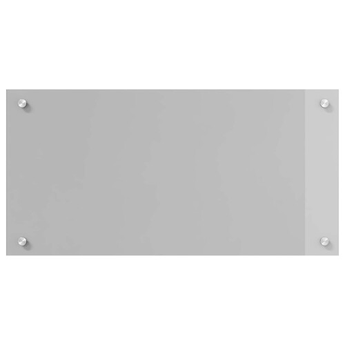 Berkfield Kitchen Backsplash Light Grey 80 x 40 cm Tempered Glass 1