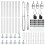 Berkfield Fence Post 13 pcs Silver Steel 6