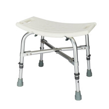 Adjustable Shower Chair for Elderly with Back and Armrests, AntiSlip Seat and Handheld Holder