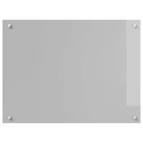 Berkfield Kitchen Backsplash Light Grey 80 x 60 cm Tempered Glass 1