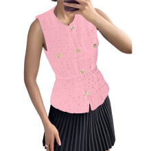 Women'S 2025 Summer Tank Tops Y2K Long Sleeveless Fashion Fully Lined Elegant Casual M
