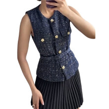Women'S 2025 Summer Tank Tops Y2K Long Sleeveless Fashion Fully Lined Elegant Casual S