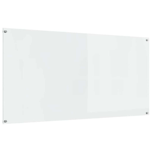 Berkfield Kitchen Backsplash Transparent 120 x 60 cm Tempered Glass 1