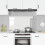 Berkfield Kitchen Backsplash Transparent 120 x 60 cm Tempered Glass 3