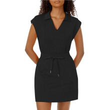 Womens Two Piece Skirt Sets Tennis Outfits Casual Cap Sleeve Lapel Shirt Summer Athletic Short Skort Set Black S
