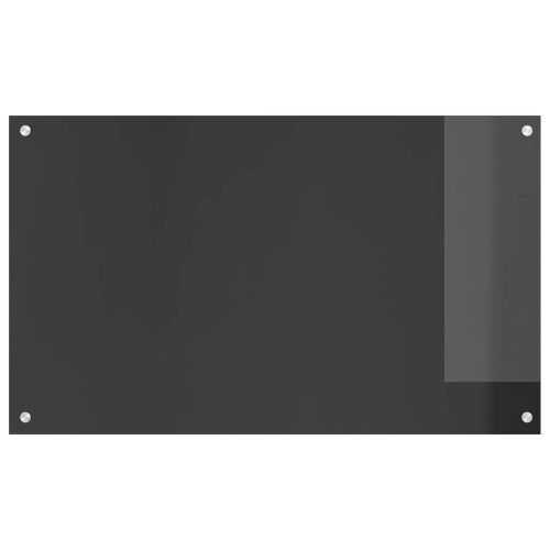 Berkfield Kitchen Backsplash Dark Grey 100 x 60 cm Tempered Glass 1