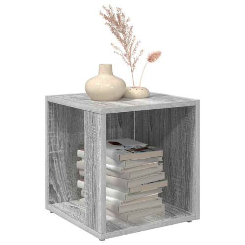 Berkfield Side Table Grey Sonoma 33x33x34.5 cm Engineered Wood 2