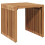 Berkfield Garden Side Table Brown 45 x 42.5 x 45 cm Solid Teak Wood 2