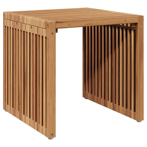 Berkfield Garden Side Table Brown 45 x 42.5 x 45 cm Solid Teak Wood 1