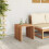 Berkfield Garden Side Table Brown 45 x 42.5 x 45 cm Solid Teak Wood 4