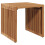 Berkfield Garden Side Table Brown 45 x 42.5 x 45 cm Solid Teak Wood 7
