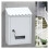 Rust Proof Wall Mounted Mailbox 22x6.5x30CM Black Weather Resistant Secure Post Box for Home 3