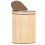 Beliani Laundry Basket BADULLA Bamboo Light Brown 57 L 5