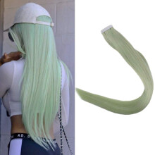 14 Inch Emerald Tape in Hair Extensions Real Remy Human Hair Invisible Skin Weft for Instant Volume Boost