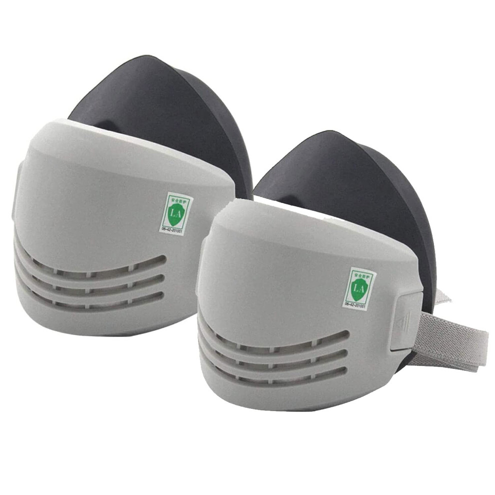 2Pcs Reusable Dust Mask Half Face Respirator With Replaceable Filters For Painting And Welding 9351714838566