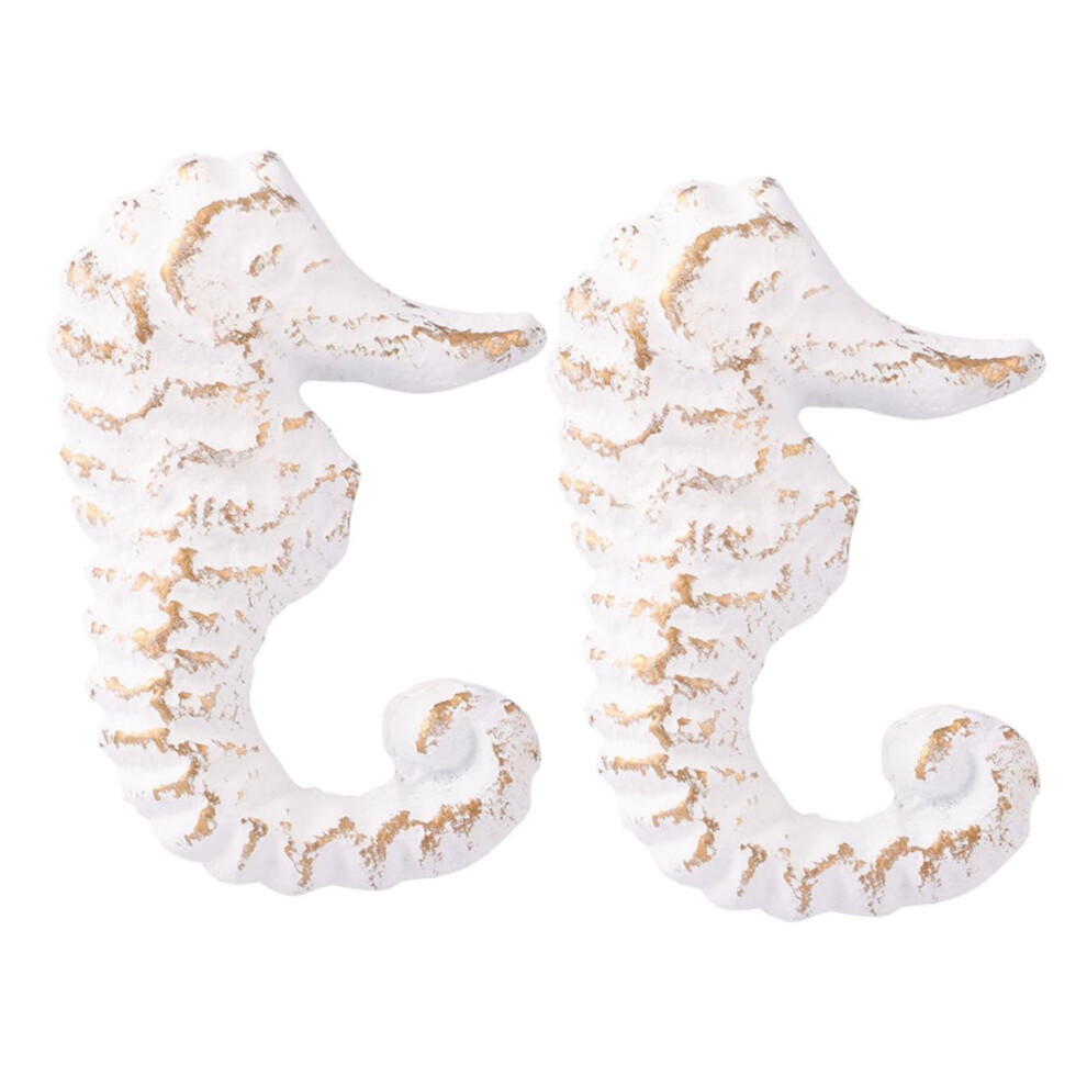 2Pcs Vintage Seahorse Drawer Knobs Coastal Cabinet Pulls For Dresser Cupboard Beach House Decor 9351714838689