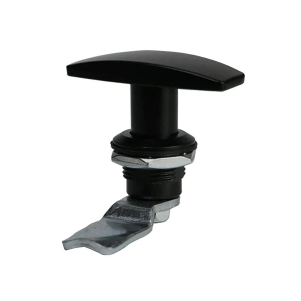Black Ms7053u Industrial Cabinet Lock, Cylindrical Tongue Lock For Electrical Distribution Box, Durable Metal Construction 9351714838702