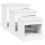 Berkfield Coffee Tables 3 pcs White Engineered Wood 5
