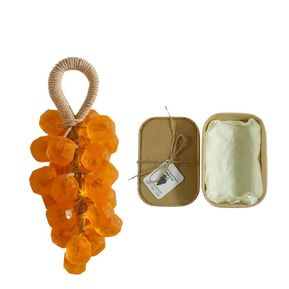 Handmade Grape Soap on a Rope, Moisturizing Decorative Aromatic Cluster Bath Soap Gift for Women Men