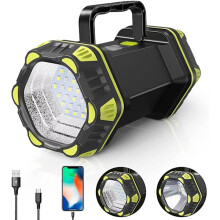 LED-håndlampe, oppladbar lommelykt, campinglampe