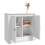 Berkfield Sideboard White 70x35.5x67.5 cm Engineered Wood 5