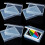 6 Pack Clear Plastic Playing Card Case, Durable Trading Card Deck Box with Easy Snap Closure 1
