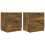 Berkfield Bedside Cabinets 2 pcs Smoked Oak Engineered Wood 2