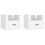 Berkfield Wall-mounted Bedside Cabinets 2 pcs White 50x36x40 cm 2
