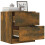Berkfield Bedside Cabinets 2 pcs Smoked Oak Engineered Wood 9