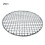 280 mm, rund rustfri stål BBQ-net non-stick koreansk BBQ-net bacon 1