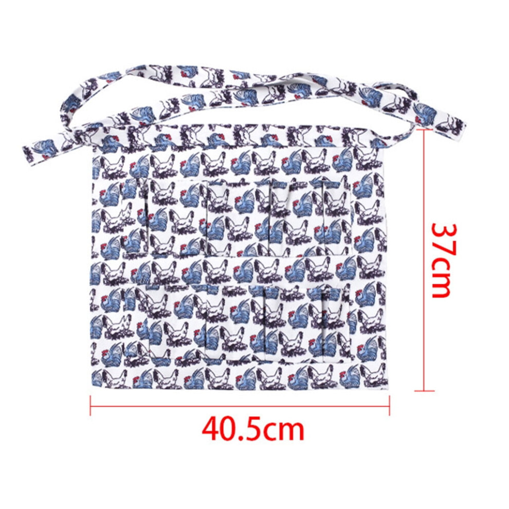Quinlirra Egg Collecting Apron With Pockets Compatible With Chicken 9301715183561