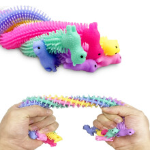 6 Pack Alpaca Stretchy String Fidget Sensory Toys for Kids Toddlers, Stress Relief Easter Basket Stuffers