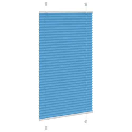 Berkfield Pleated Blind Blue 80x150 cm Fabric Width 79.4 cm Polyester 2