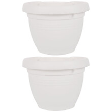 2 st vägghängande blomkrukor av A-typ för inomhus-/utomhusträdgård (vit)