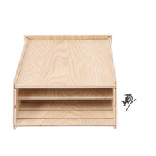 Handcrafted Wood Bat House Weatherproof 24x18.3x7cm