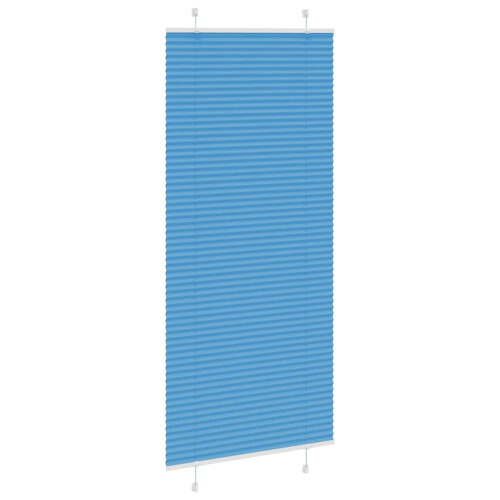 Berkfield Pleated Blind Blue 85x200 cm Fabric Width 84.4 cm Polyester 2