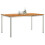 Berkfield DiningTable Brown 150 x 90 x 75 cm Solid Teak Wood 3