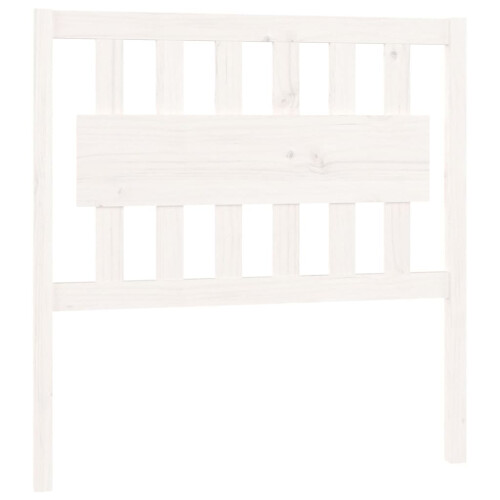 Berkfield Bed Headboard White 95.5x4x100 cm Solid Wood Pine 1