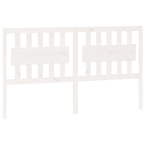 Berkfield Bed Headboard White 165.5x4x100 cm Solid Wood Pine 1