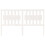 Berkfield Bed Headboard White 165.5x4x100 cm Solid Wood Pine 3
