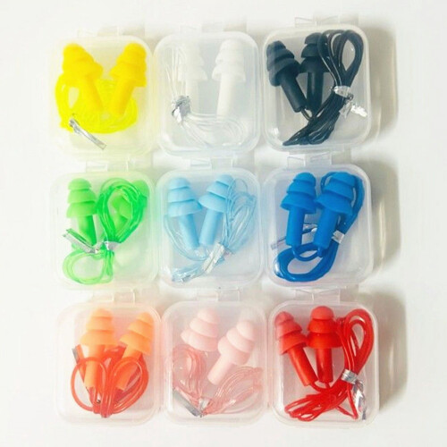 Noise-Cancelling Earplugs with Rope Eco Rubber 1 Pair